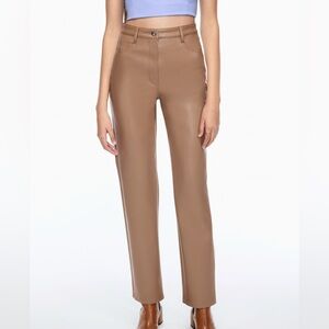 Aritzia Wilfred Melina Pants Tan
